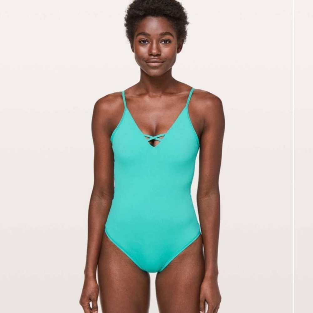 NWOT Lululemon Shoreline One Piece in Eucalyptus